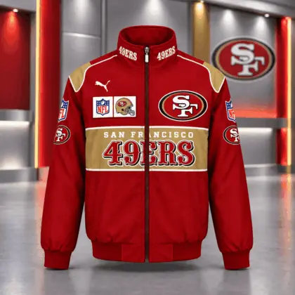 San Francisco 49ers | Premium NFL Game Day Team Spirit Full-Zip Casual Jacket TD