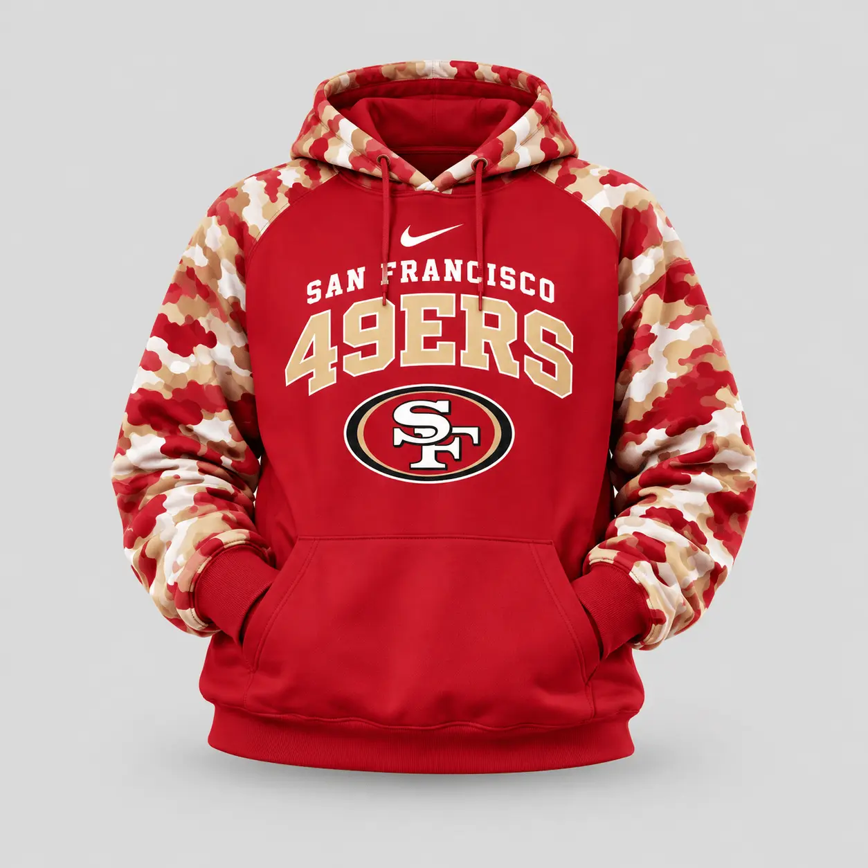 San Francisco 49ers | Premium NFL Game Day Team Spirit Camo Tracksuit Set TD - Image 2