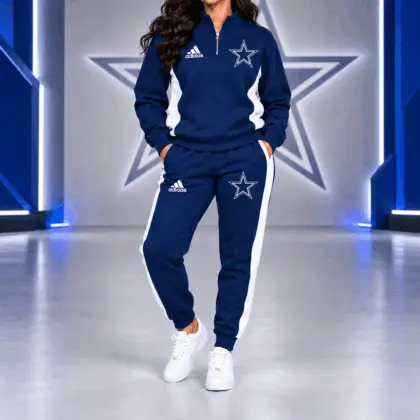 Dallas Cowboys | Premium NFL Athletic Team Spirit Quarter-Zip + Pants TD