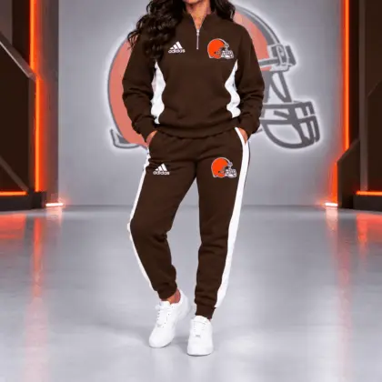 Cleveland Browns | Premium NFL Athletic Team Spirit Quarter-Zip + Pants TD