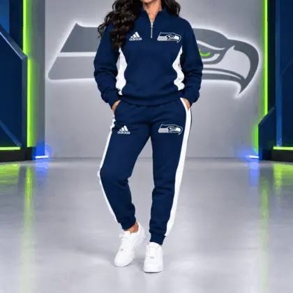 Seattle Seahawks | Premium NFL Athletic Team Spirit Quarter-Zip + Pants TD