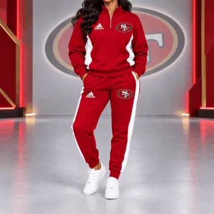 San Francisco 49ers | Premium NFL Athletic Team Spirit Quarter-Zip + Pants TD