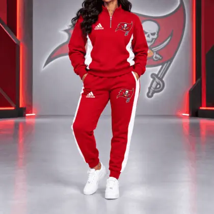 Tampa Bay Buccaneers | Premium NFL Athletic Team Spirit Quarter-Zip + Pants TD
