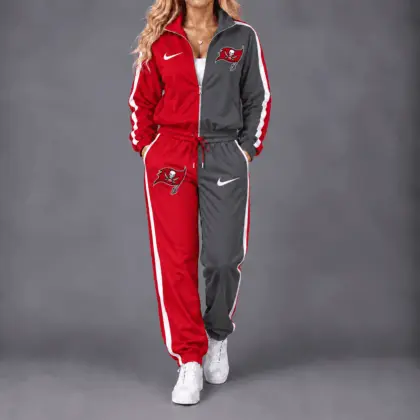 Tampa Bay Buccaneers | Premium NFL Team Pride Waterproof Windbreaker Zip-Up Tracksuit Set NY
