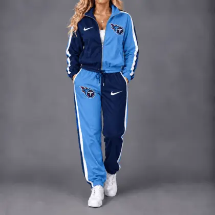 Tennessee Titans | Premium NFL Team Pride Waterproof Windbreaker Zip-Up Tracksuit Set NY