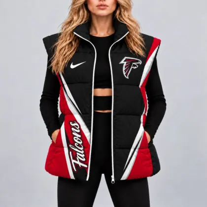 Atlanta Falcons | Premium NFL Team Pride Oversize Women Puffer Vest NY