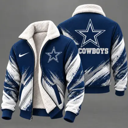 Dallas Cowboys | Premium NFL Team Pride Sherpa Lined Fleece Jacket NY