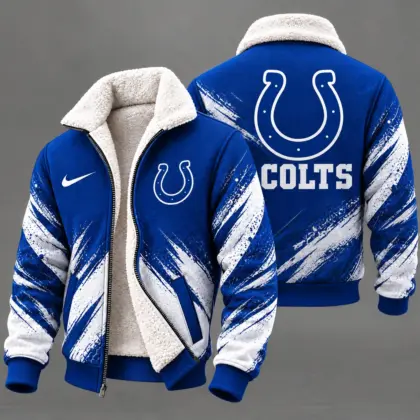 Indianapolis Colts | Premium NFL Team Pride Sherpa Lined Fleece Jacket NY