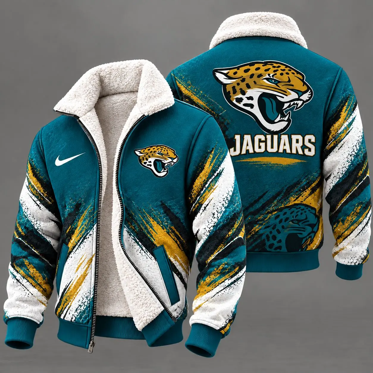 Jacksonville Jaguars | Premium NFL Team Pride Sherpa Lined Fleece Jacket NY