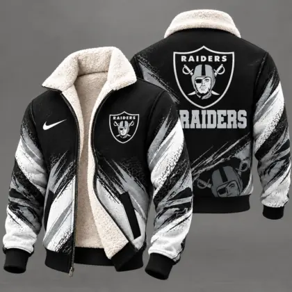 Las Vegas Raiders | Premium NFL Team Pride Sherpa Lined Fleece Jacket NY
