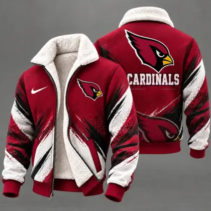 Arizona Cardinals | Premium NFL Team Pride Sherpa Lined Fleece Jacket NY