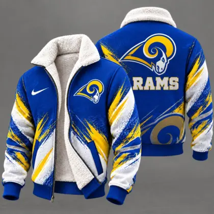 Los Angeles Rams | Premium NFL Team Pride Sherpa Lined Fleece Jacket NY