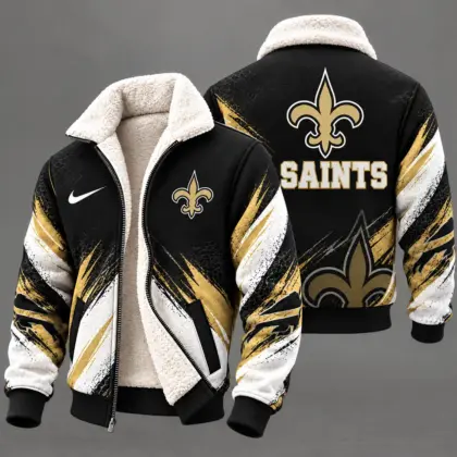 New Orleans Saints | Premium NFL Team Pride Sherpa Lined Fleece Jacket NY