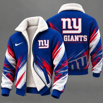 New York Giants | Premium NFL Team Pride Sherpa Lined Fleece Jacket NY