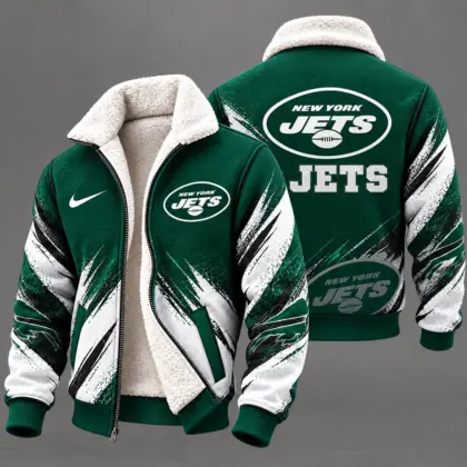 New York Jets | Premium NFL Team Pride Sherpa Lined Fleece Jacket NY