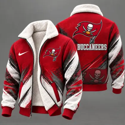 Tampa Bay Buccaneers | Premium NFL Team Pride Sherpa Lined Fleece Jacket NY