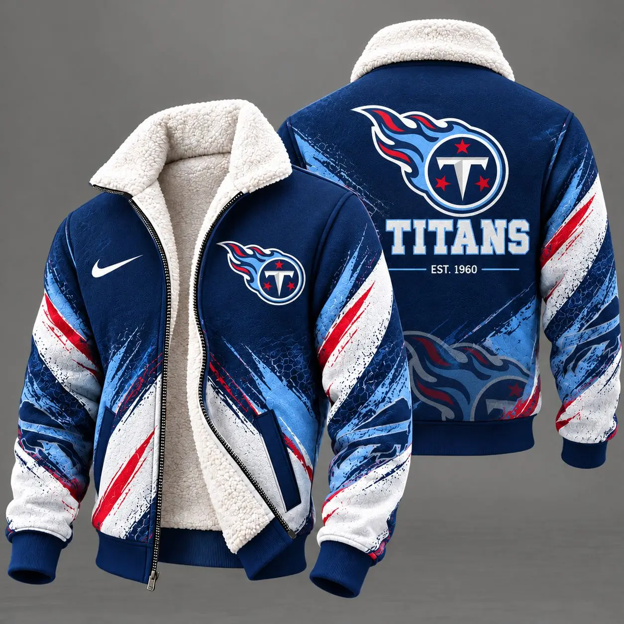 Tennessee Titans | Premium NFL Team Pride Sherpa Lined Fleece Jacket NY