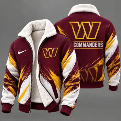 Washington Commanders | Premium NFL Team Pride Sherpa Lined Fleece Jacket NY