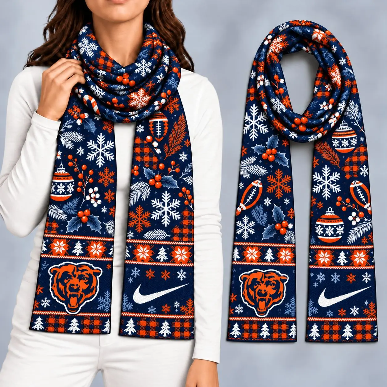 Chicago Bears | Premium NFL Christmas GameDay Ready Scarf NY