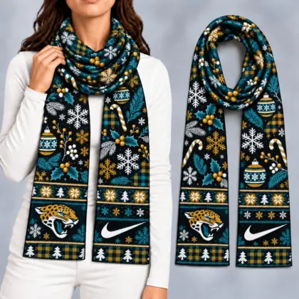 Jacksonville Jaguars | Premium NFL Christmas GameDay Ready Scarf NY