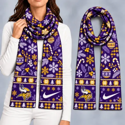 Minnesota Vikings | Premium NFL Christmas GameDay Ready Scarf NY