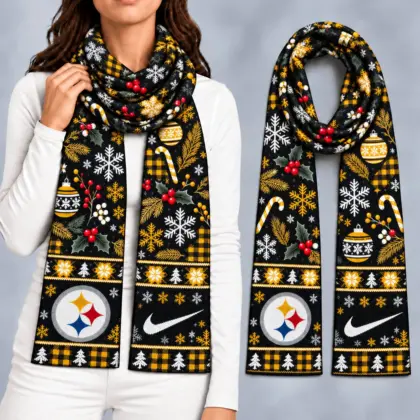 Pittsburgh Steelers | Premium NFL Christmas GameDay Ready Scarf NY