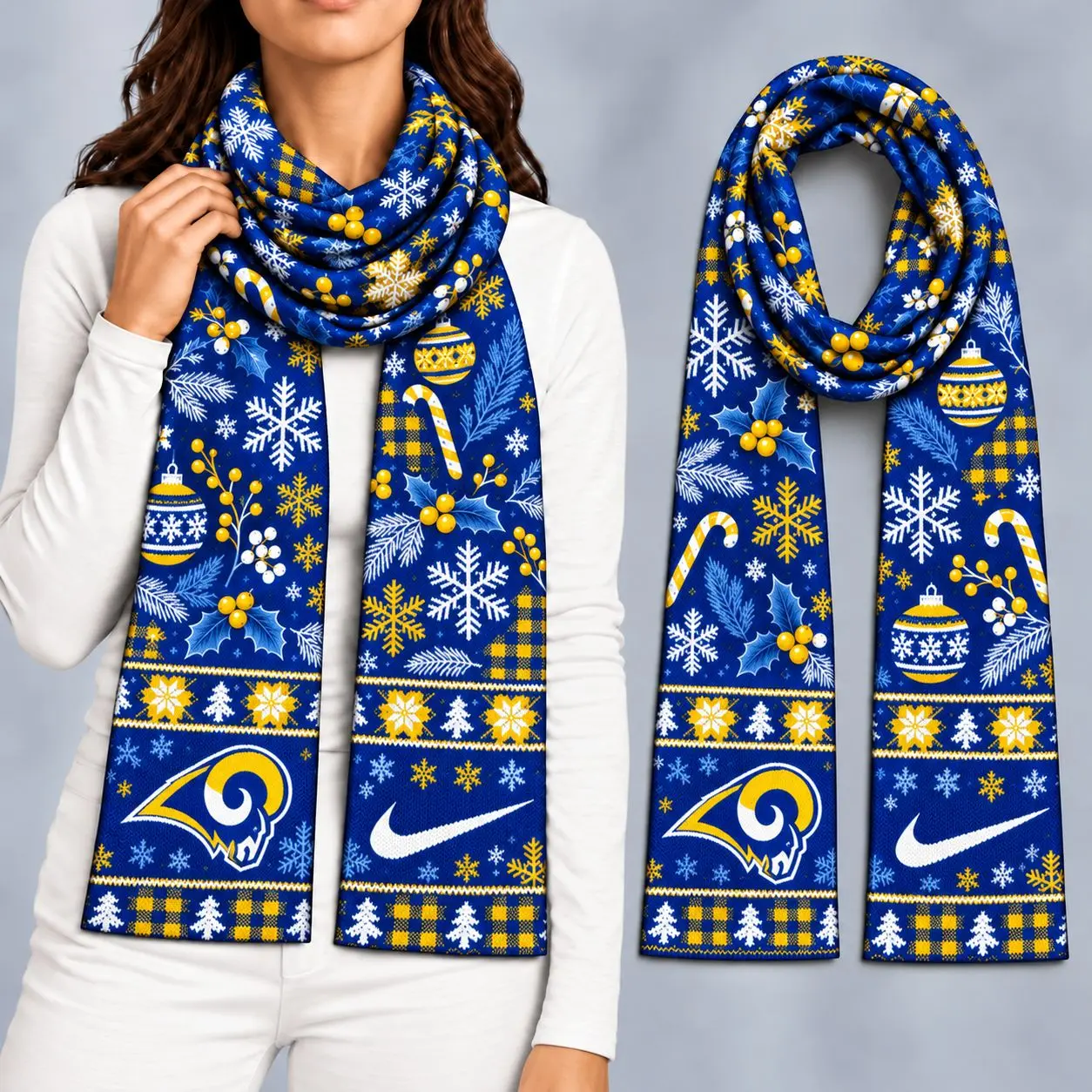 Los Angeles Rams | Premium NFL Christmas GameDay Ready Scarf NY