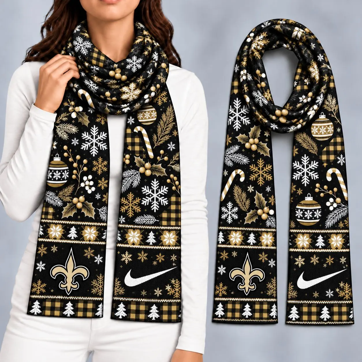 New Orleans Saints | Premium NFL Christmas GameDay Ready Scarf NY