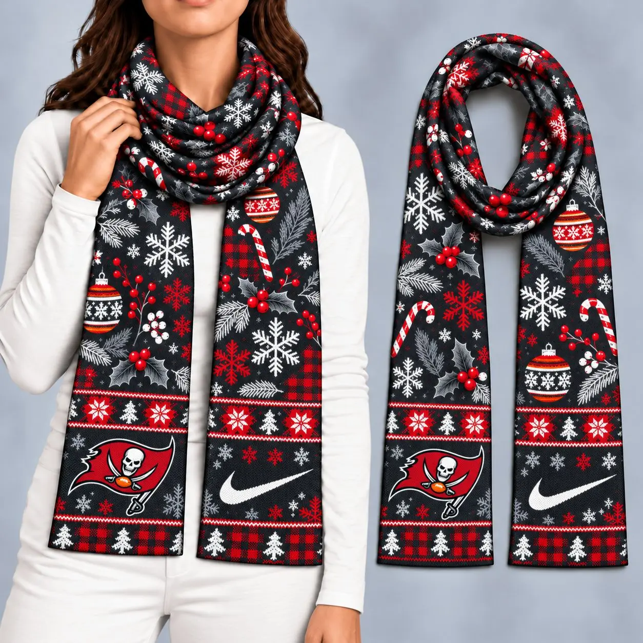 Tampa Bay Buccaneers | Premium NFL Christmas GameDay Ready Scarf NY
