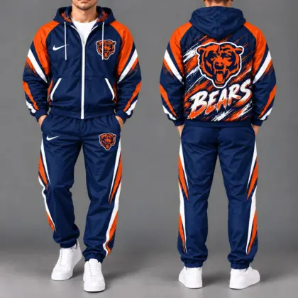 Chicago Bears | Premium NFL Team Pride Waterproof Polyester Jacket And Joggers Set NY