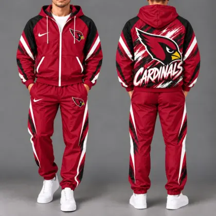 Arizona Cardinals | Premium NFL Team Pride Waterproof Polyester Jacket And Joggers Set NY