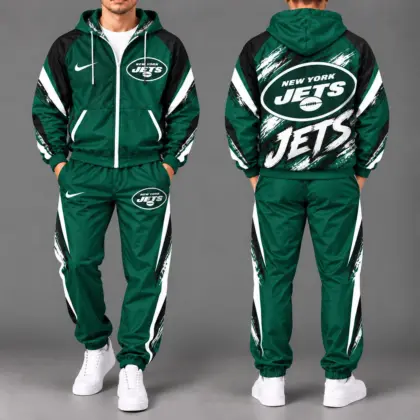 New York Jets | Premium NFL Team Pride Waterproof Polyester Jacket And Joggers Set NY