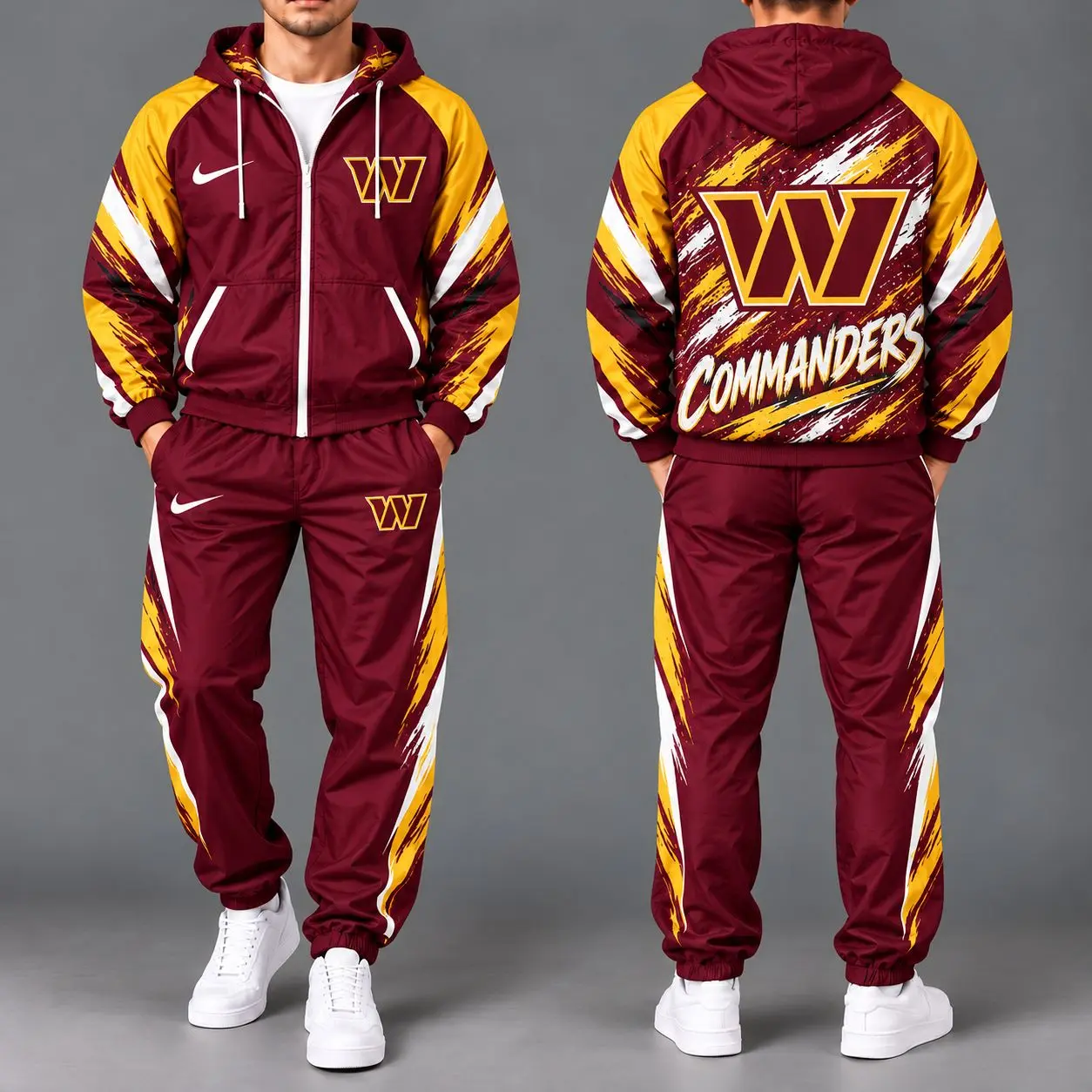 Washington Commanders | Premium NFL Team Pride Waterproof Polyester Jacket And Joggers Set NY