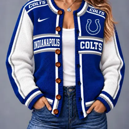 Indianapolis Colts | Premium NFL Vintage Varsity Cardigan NY