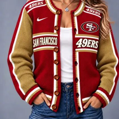 San Francisco 49ers | Premium NFL Vintage Varsity Cardigan NY