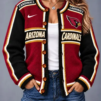 Arizona Cardinals | Premium NFL Vintage Varsity Cardigan NY