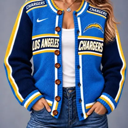 Los Angeles Chargers | Premium NFL Vintage Varsity Cardigan NY