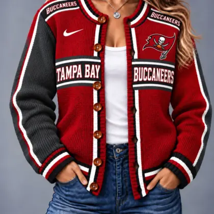 Tampa Bay Buccaneers | Premium NFL Vintage Varsity Cardigan NY