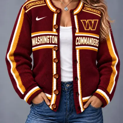 Washington Commanders | Premium NFL Vintage Varsity Cardigan NY