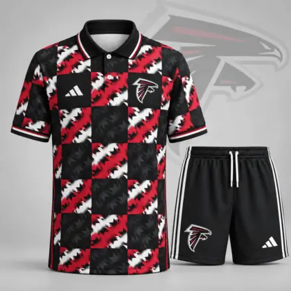Atlanta Falcons | Premium NFL Elite Game Day Polo Shirt & Shorts Set NDN