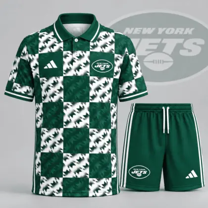 New York Jets | Premium NFL Elite Game Day Polo Shirt & Shorts Set NDN