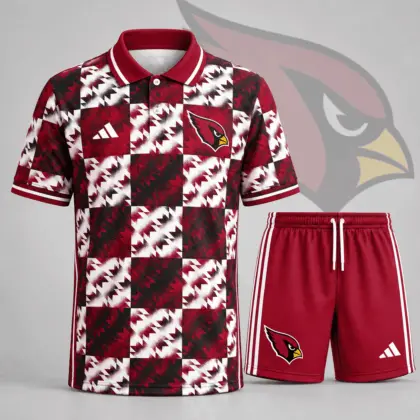 Arizona Cardinals | Premium NFL Elite Game Day Polo Shirt & Shorts Set NDN