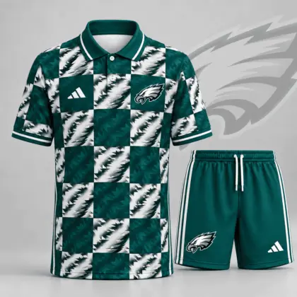 Philadelphia Eagles | Premium NFL Elite Game Day Polo Shirt & Shorts Set NDN