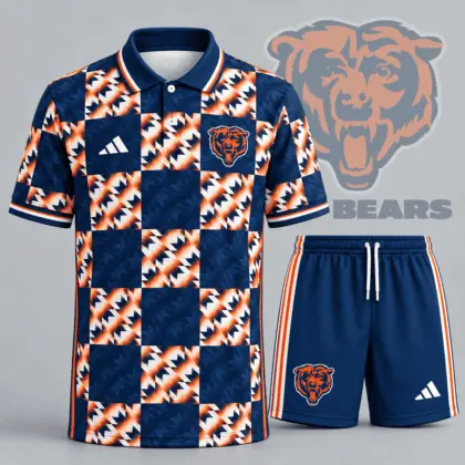 Chicago Bears | Premium NFL Elite Game Day Polo Shirt & Shorts Set NDN