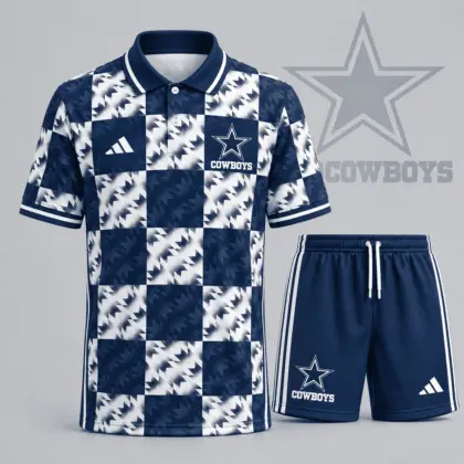 Dallas Cowboys | Premium NFL Elite Game Day Polo Shirt & Shorts Set NDN