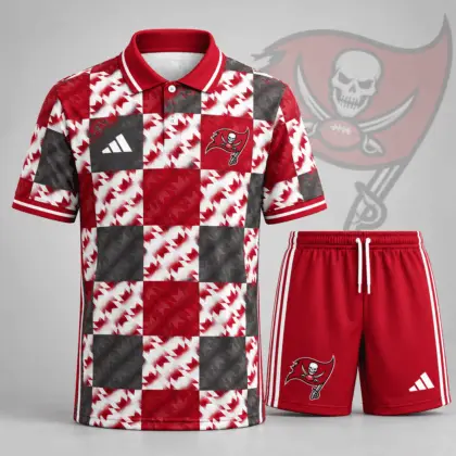 Tampa Bay Buccaneers | Premium NFL Elite Game Day Polo Shirt & Shorts Set NDN