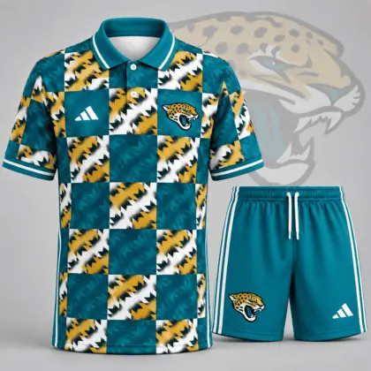 Jacksonville Jaguars | Premium NFL Elite Game Day Polo Shirt & Shorts Set NDN